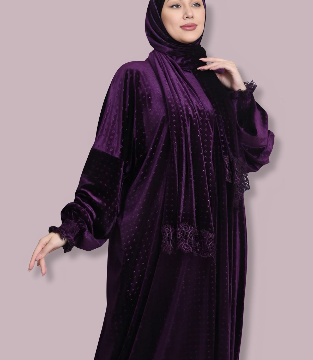 مخمل منقط شتوي - الصورة 7