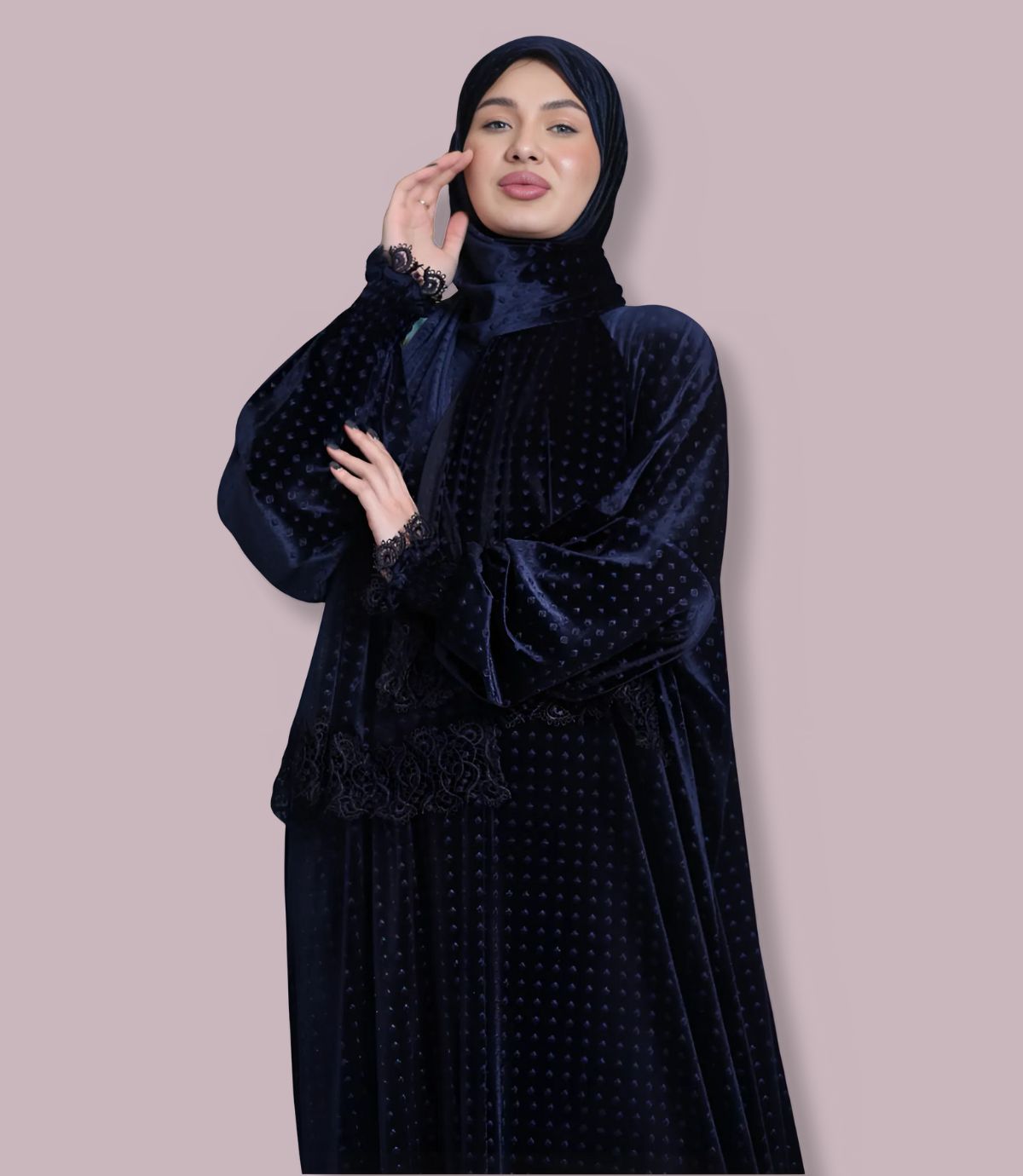 مخمل منقط شتوي - الصورة 4